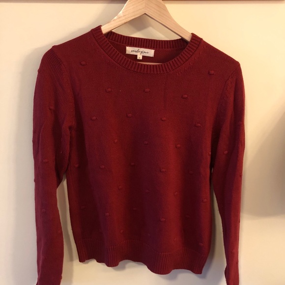 Roolee Red Bobble Sweater - Picture 2 of 5
